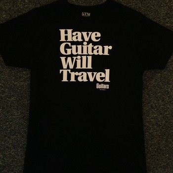 T-shirt. Guitars - The Museum. Have Guitar-Will Travel. Black. X-Large