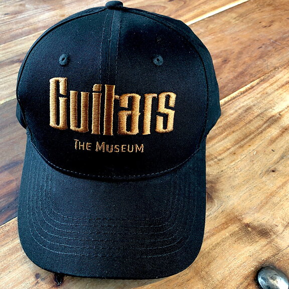 Guitars - Baseball Cap. Black with Copper Logo