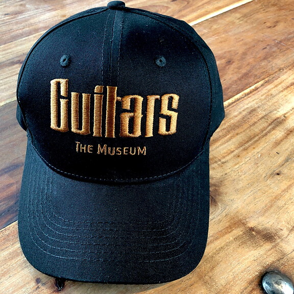 Guitars - Baseball Cap. Black with Copper Logo