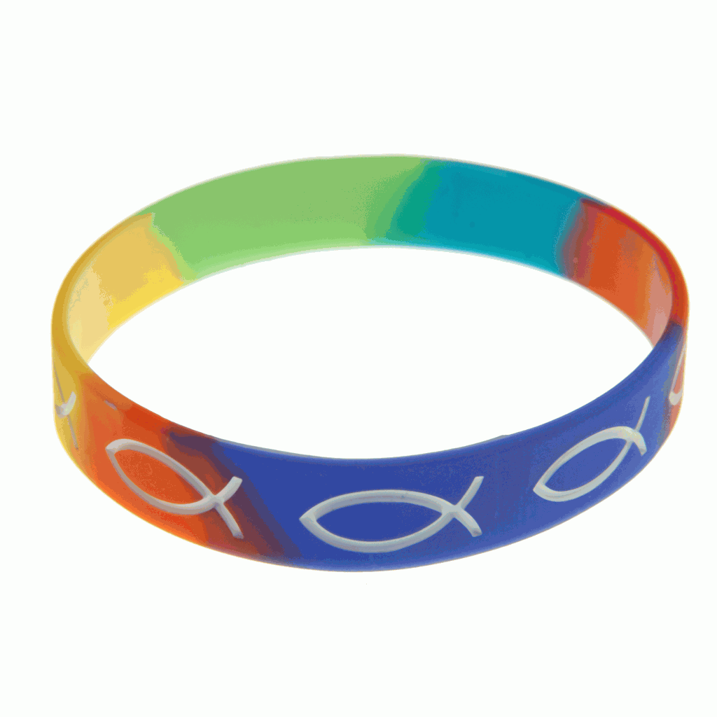 Armband silikon fisk