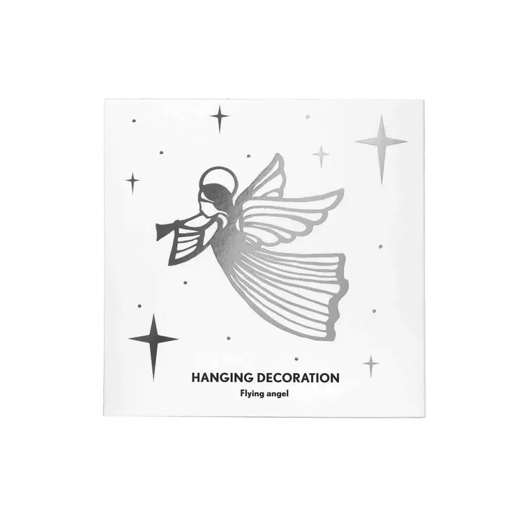Hängdekoration - Flygande ängel, silver - 2