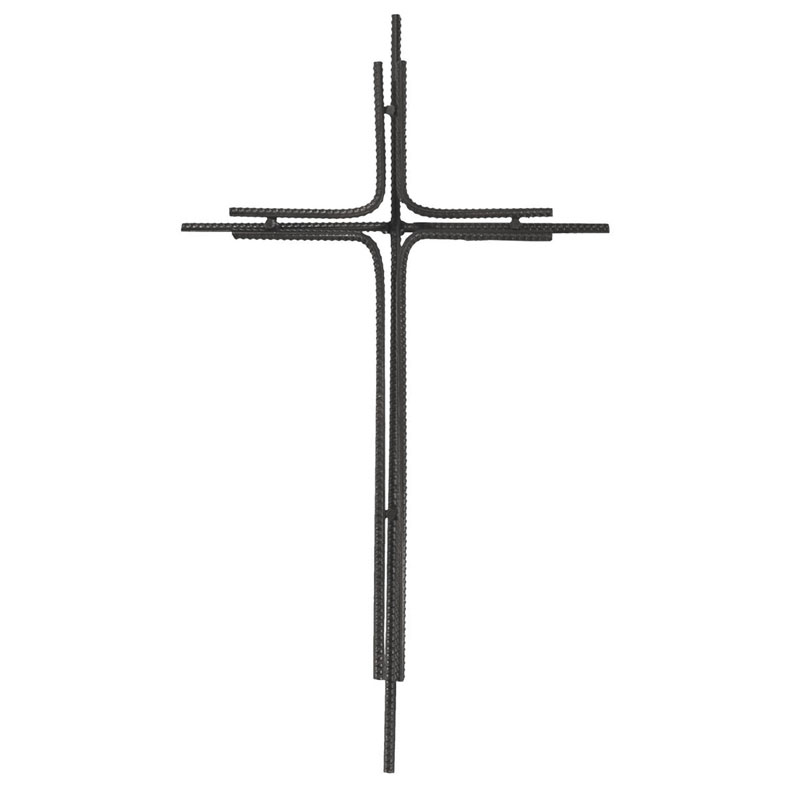 Väggkors - Metall, svart - 46 cm