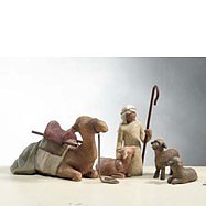 Shepherd and Stable Animals - Willow Tree