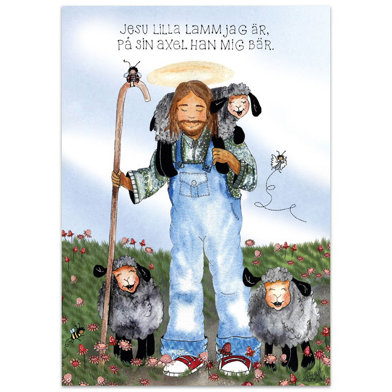 Vykort - Jesu lilla lamm jag är