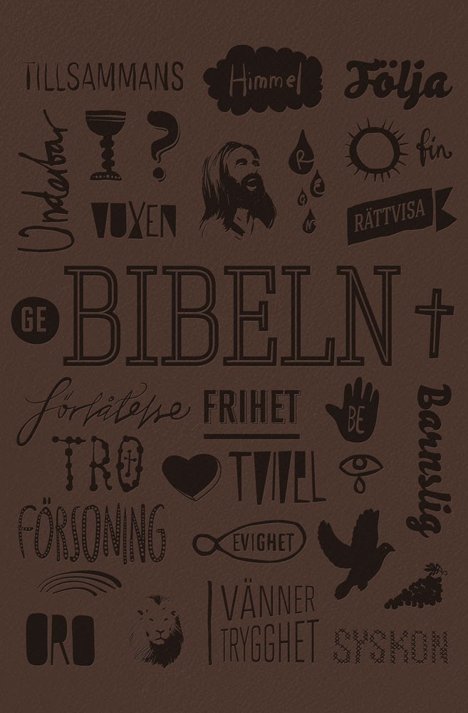 Svenska Folkbibeln 2015, Slimline Mörkbrun Konfirmandutgåva