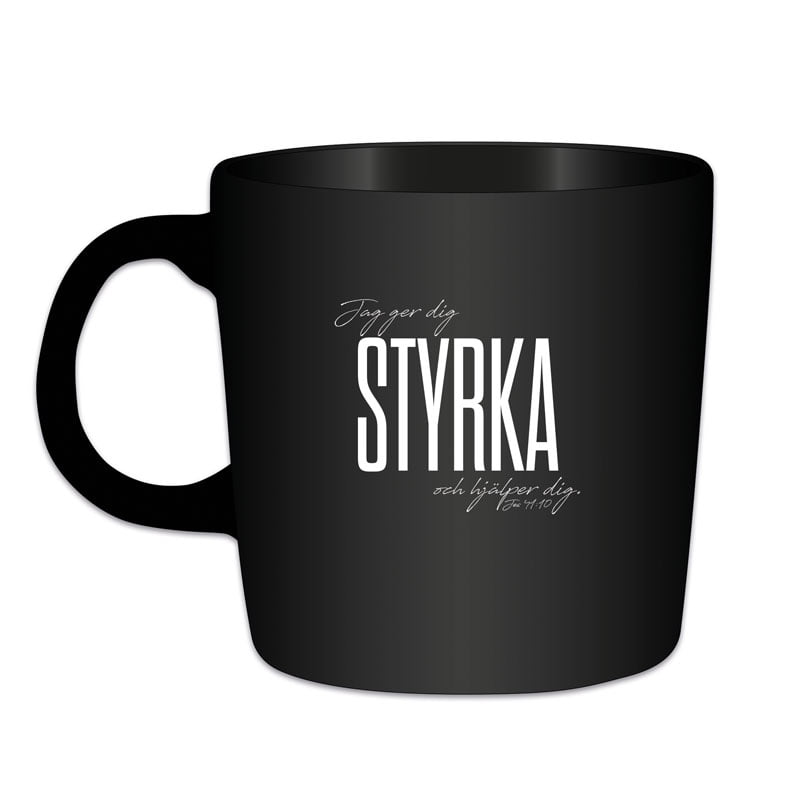 Mugg - Styrka, svart