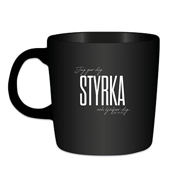 Mugg - Styrka, svart