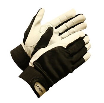 Montagehandschuh Ziegenleder/Nylon mit Klettverschluss Größe.  L (9) 12 Stück/Pk.