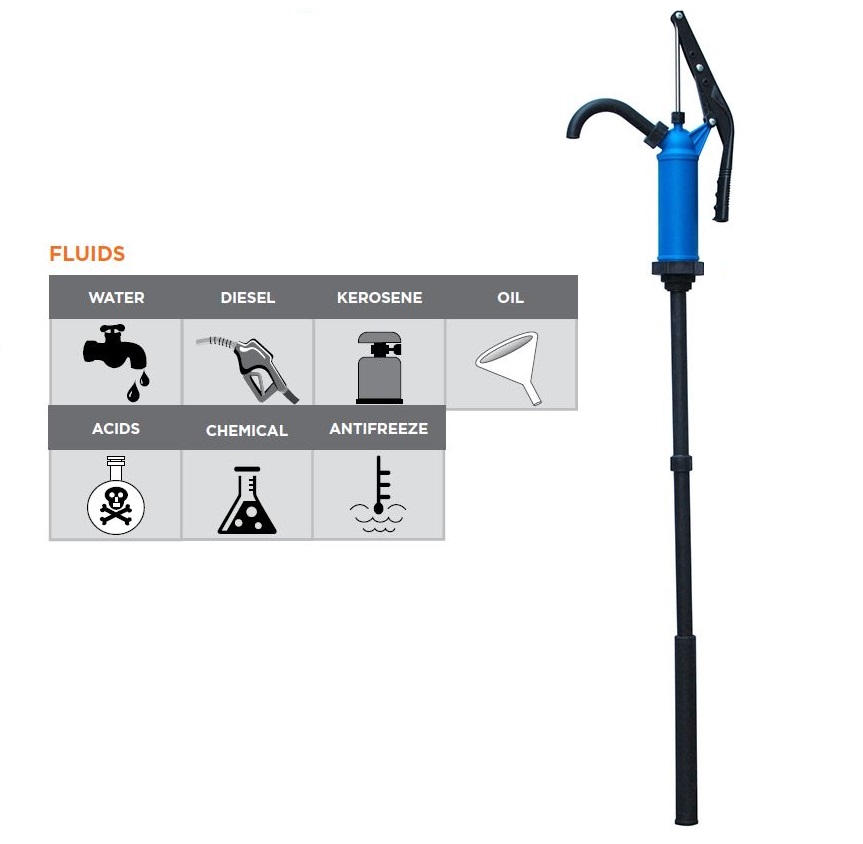 Olje/Adblue-pumpe for 60 til 208 liters fat.