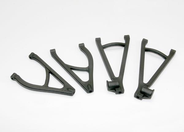 Traxxas 7132R Suspension arm set, rear, extended wheelbase (lengthens wheelbase 10mm) (includes upper right & left and lower right & left arms) 1/16 E-Revo