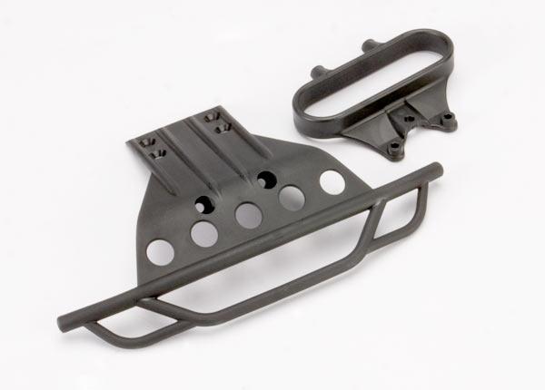 Traxxas 5835 Bumper, front/ bumper mount, front (black)