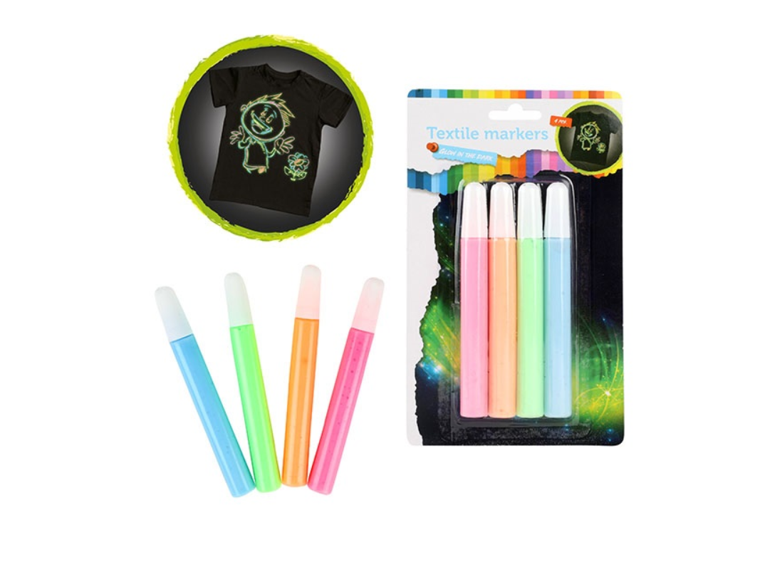 Textile Markers, Glow in the dark