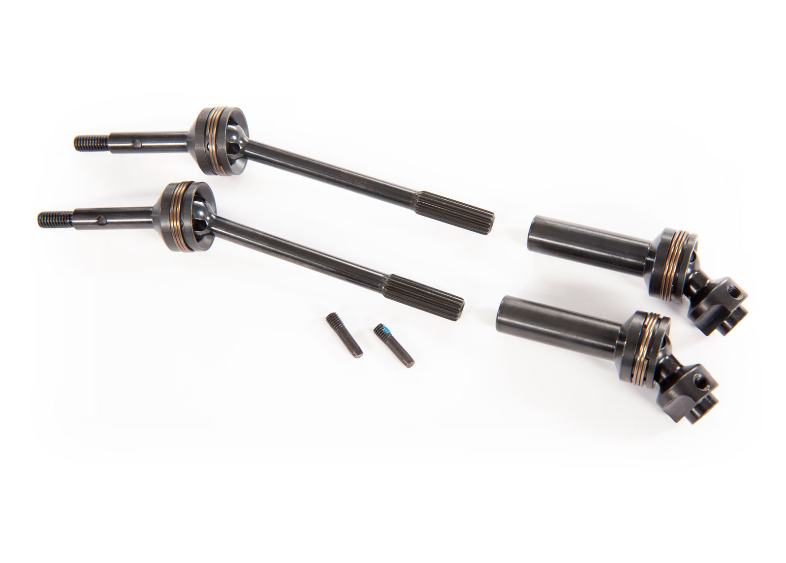 Traxxas 9051X  Driveshafts, front, steel-spline constant-velocity (complete assembly) (2) - 4