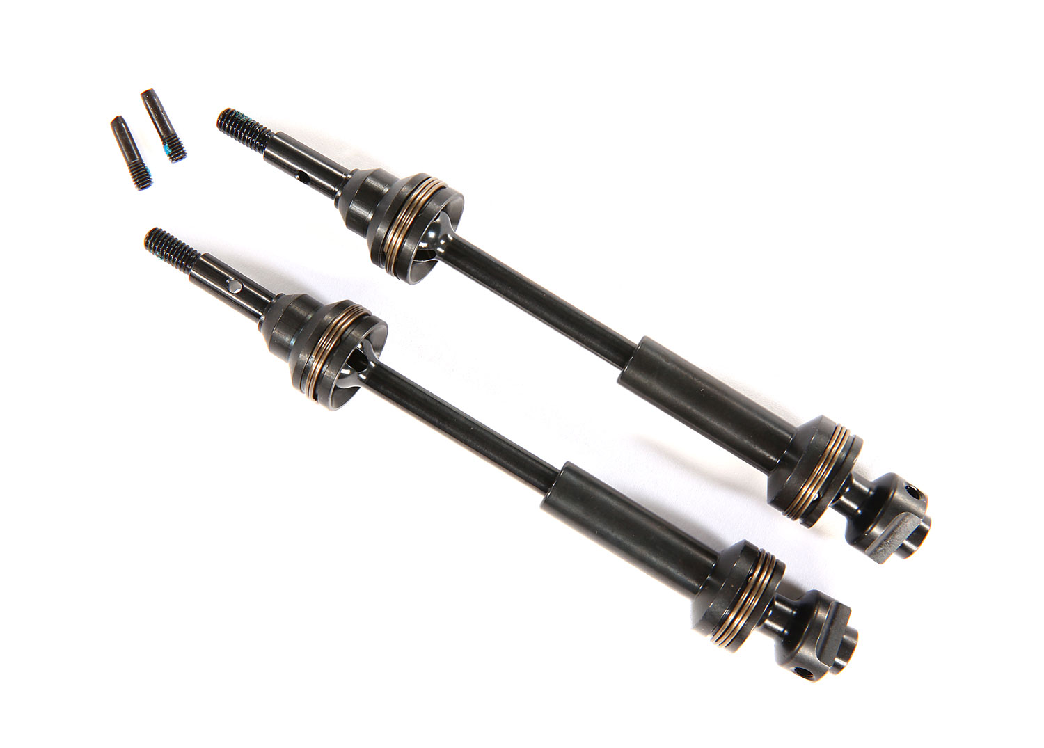 Traxxas 9051X  Driveshafts, front, steel-spline constant-velocity (complete assembly) (2)