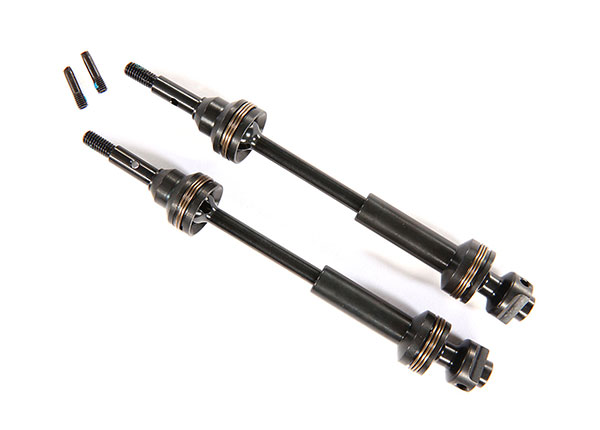 Traxxas 9051X  Driveshafts, front, steel-spline constant-velocity (complete assembly) (2) - 5