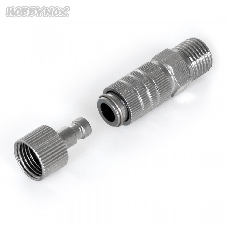 Hobbynox HN012-01 Airbrush Quick Coupler MPC G1/8 with two Male Parts - 5