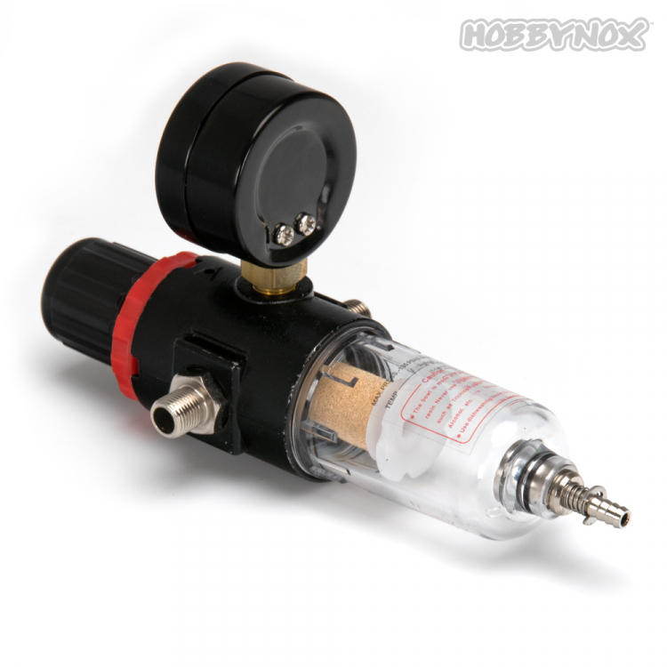 Hobbynox HN013-01 Air-Regulator wih Manometer & Air Filter G1/8 & G1/4 - 3