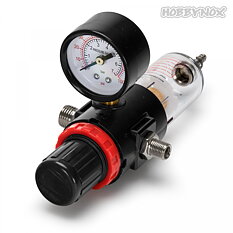 Hobbynox HN013-01 Air-Regulator wih Manometer & Air Filter G1/8 & G1/4