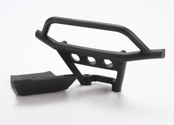 Traxxas 6735 Bumper, front/ skidplate, front (black)
