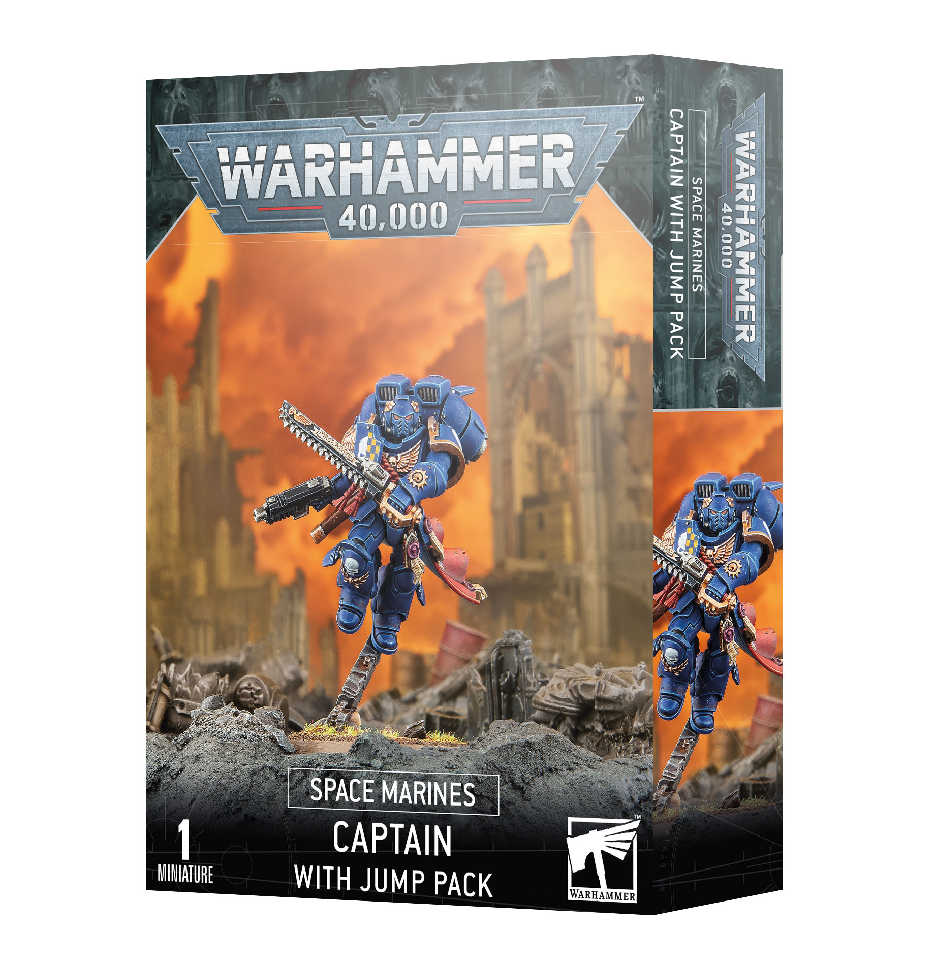 Warhammer 48-17 Space Marines: Captain with Jump Pack