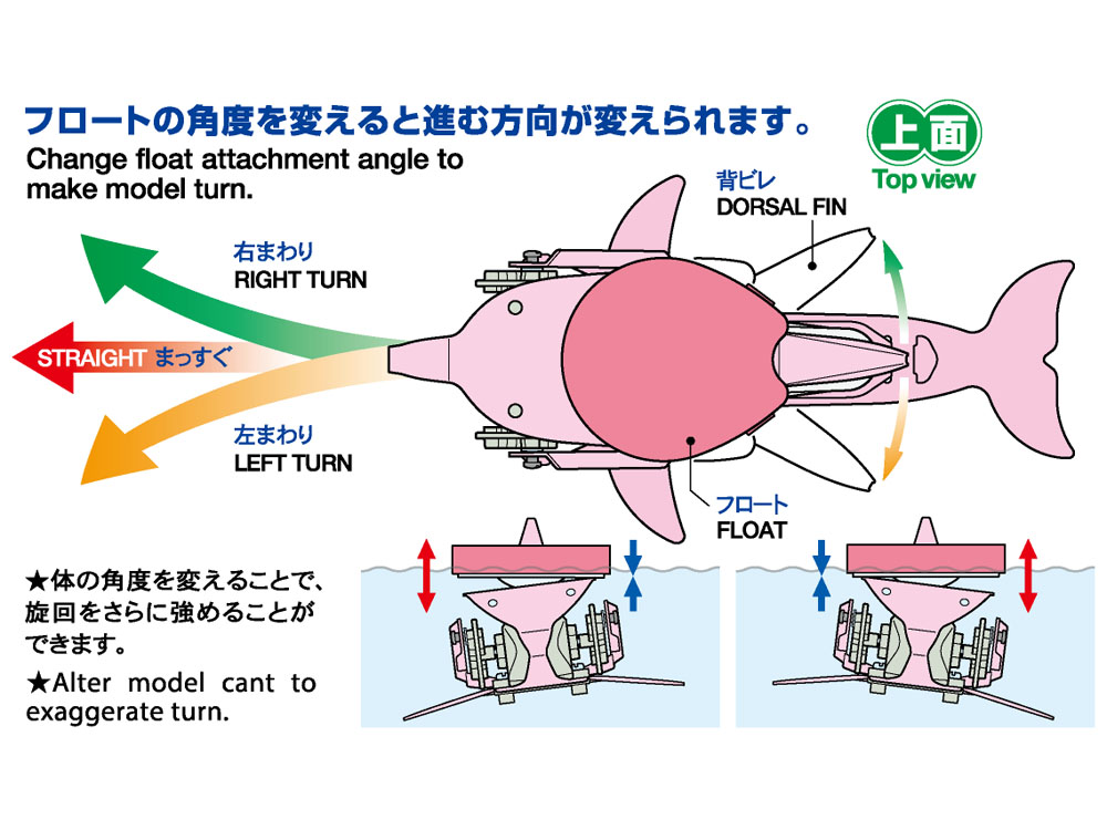 Tamiya 70224 Swimming Dolphin - 3