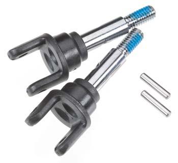 Traxxas 6854X Stub axles, front (2)