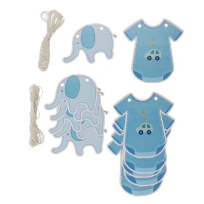Blue colored Foil balloon set ''It is a boy'' - 2
