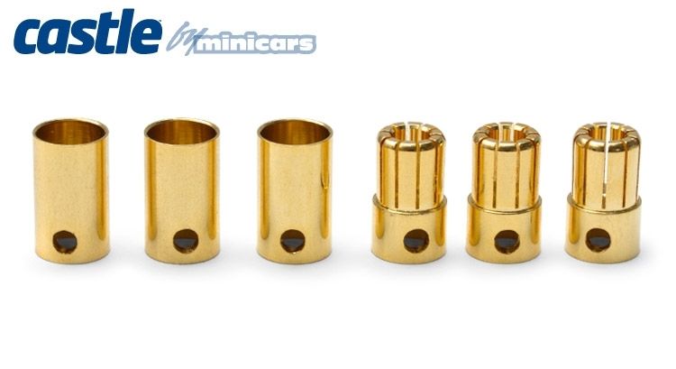 Castle CC BULLET 8MM Connectors 3pair 300A