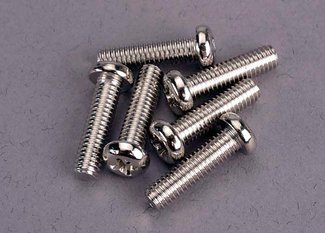 Traxxas 2573 Screws, 4x15mm roundhead machine (6)