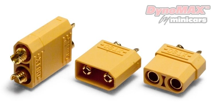 Dynomax B9566 XT90 4.5mm pair - 2
