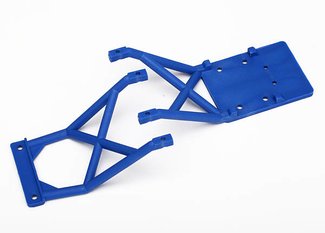 Traxxas 3623X Skid plates, front & rear (blue)