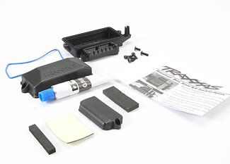 Traxxas 5624 Box, receiver (sealed)/ foam pad/ siliconee grease