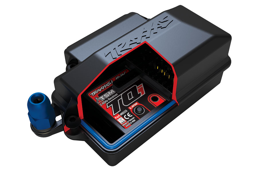 Traxxas 5624 Box, receiver (sealed)/ foam pad/ siliconee grease - 2