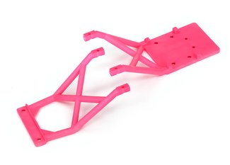 Traxxas 3623P Skid plates, front & rear (pink)