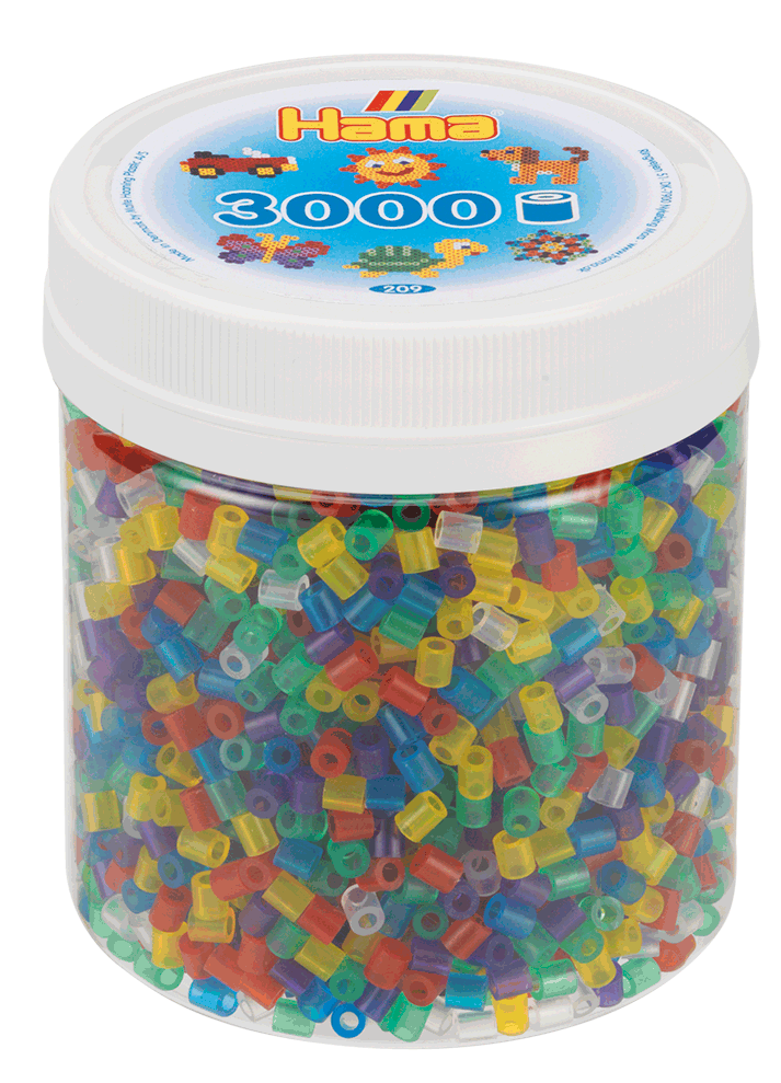 Hama 209-53 3000pcs 6 color 6 transparens