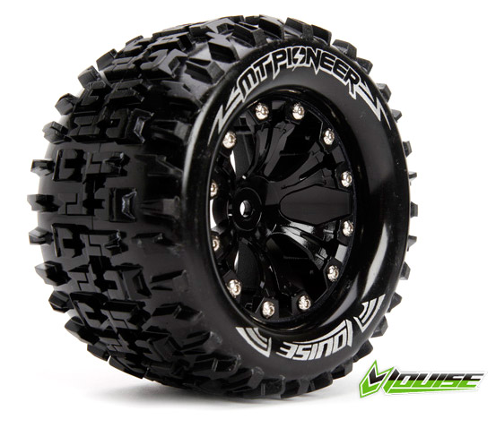 Louise L-T3202BH Tire & Wheel MT-PIONEER 2,8" Black 1/2-Offset (2)
