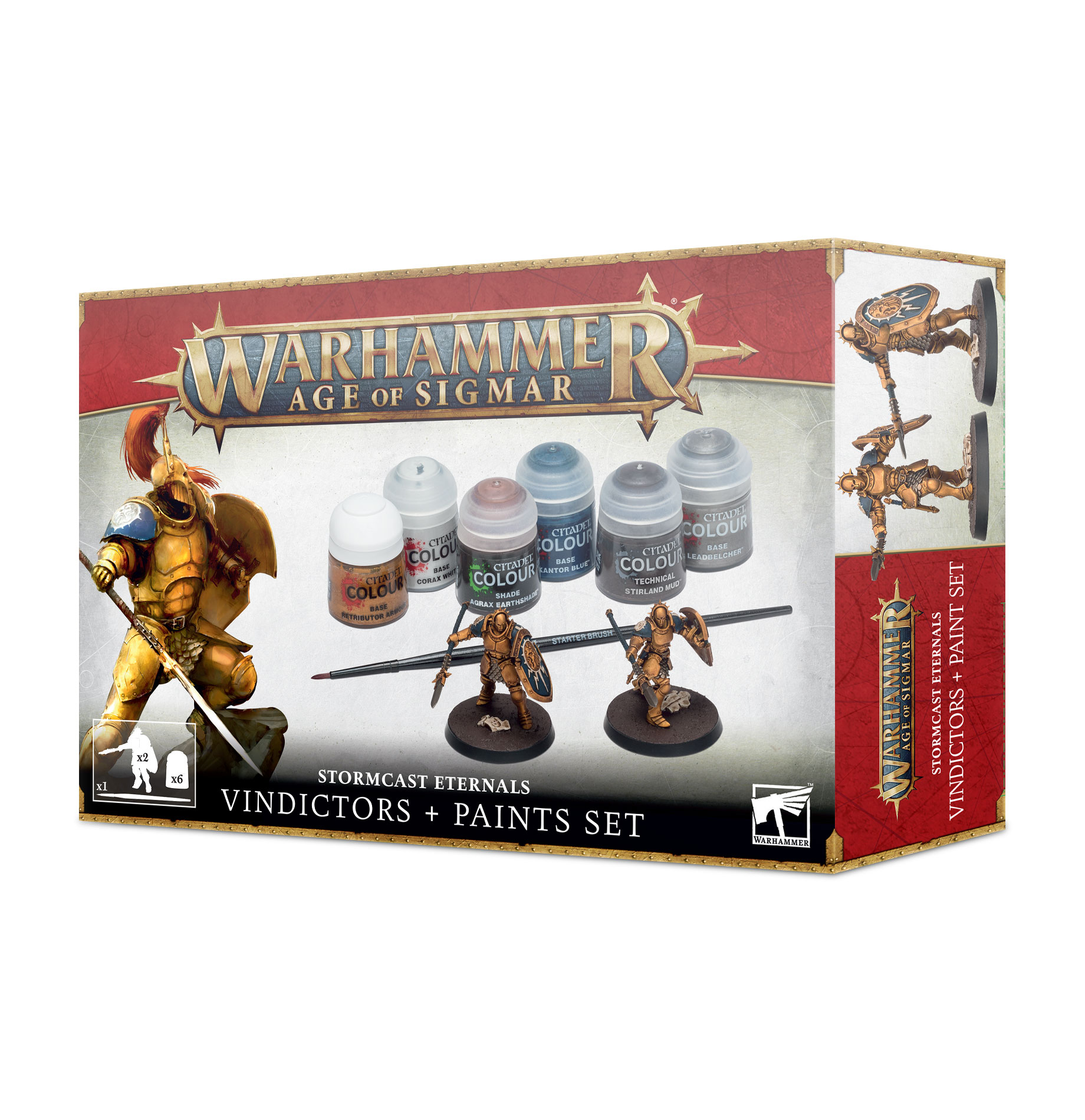 Warhammer 60-10 Stormcast Eternals Vindictors + Paints Set
