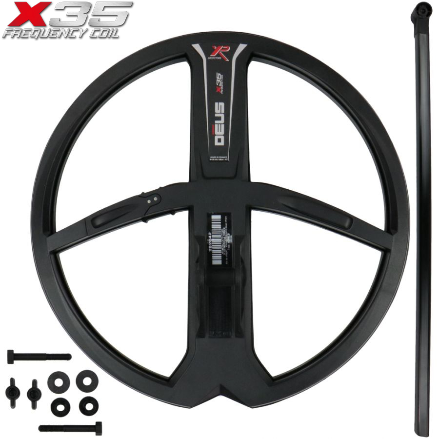 XP D28X35 Deus/ORX search coil X35 28 cm (11") with coil cover, lower stem and screws - 2