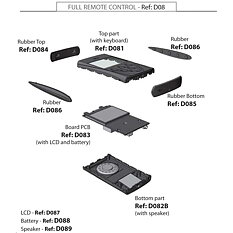 XP D087 Remote control LCD