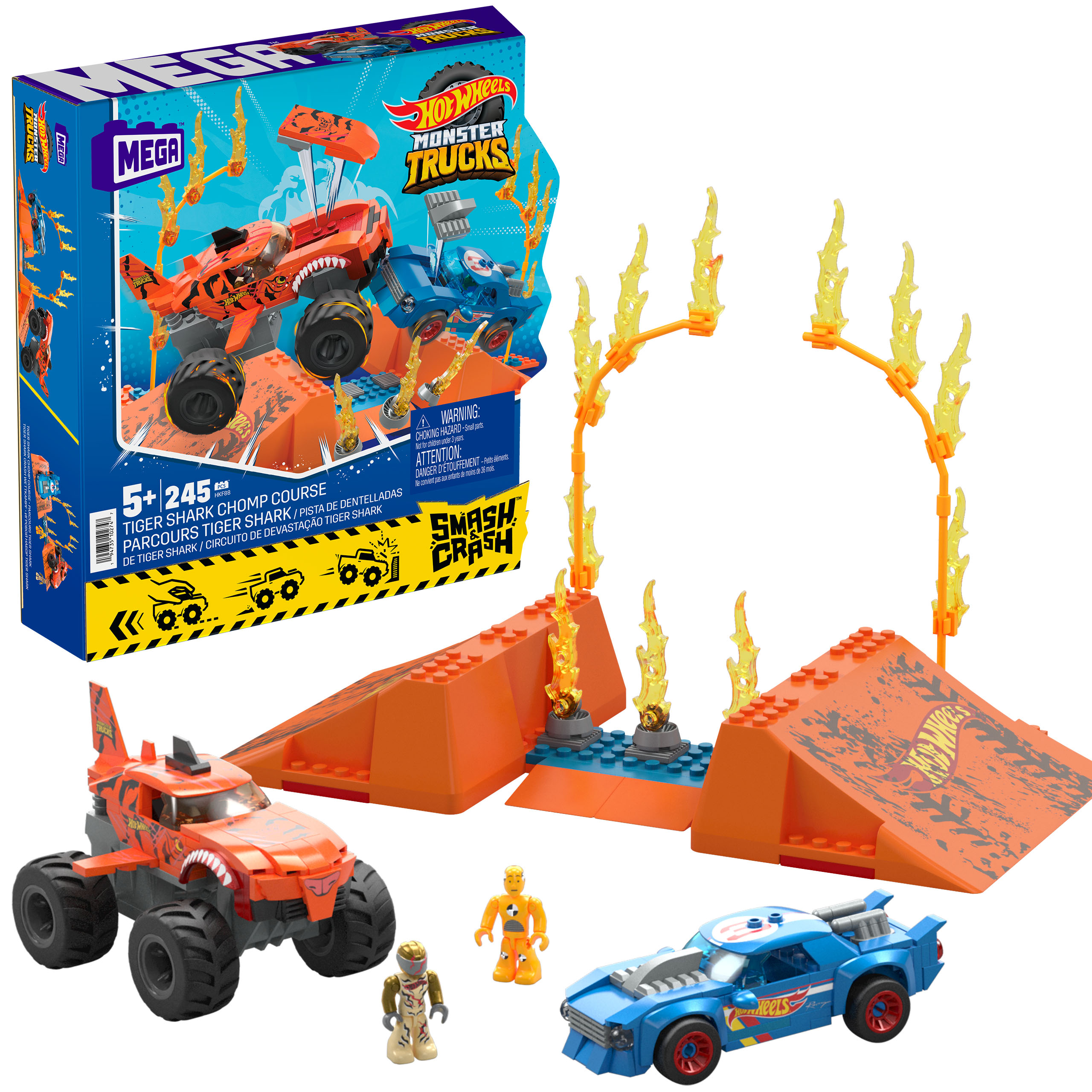 MB Construx Hot Wheels Tiger Shark Chomp Course