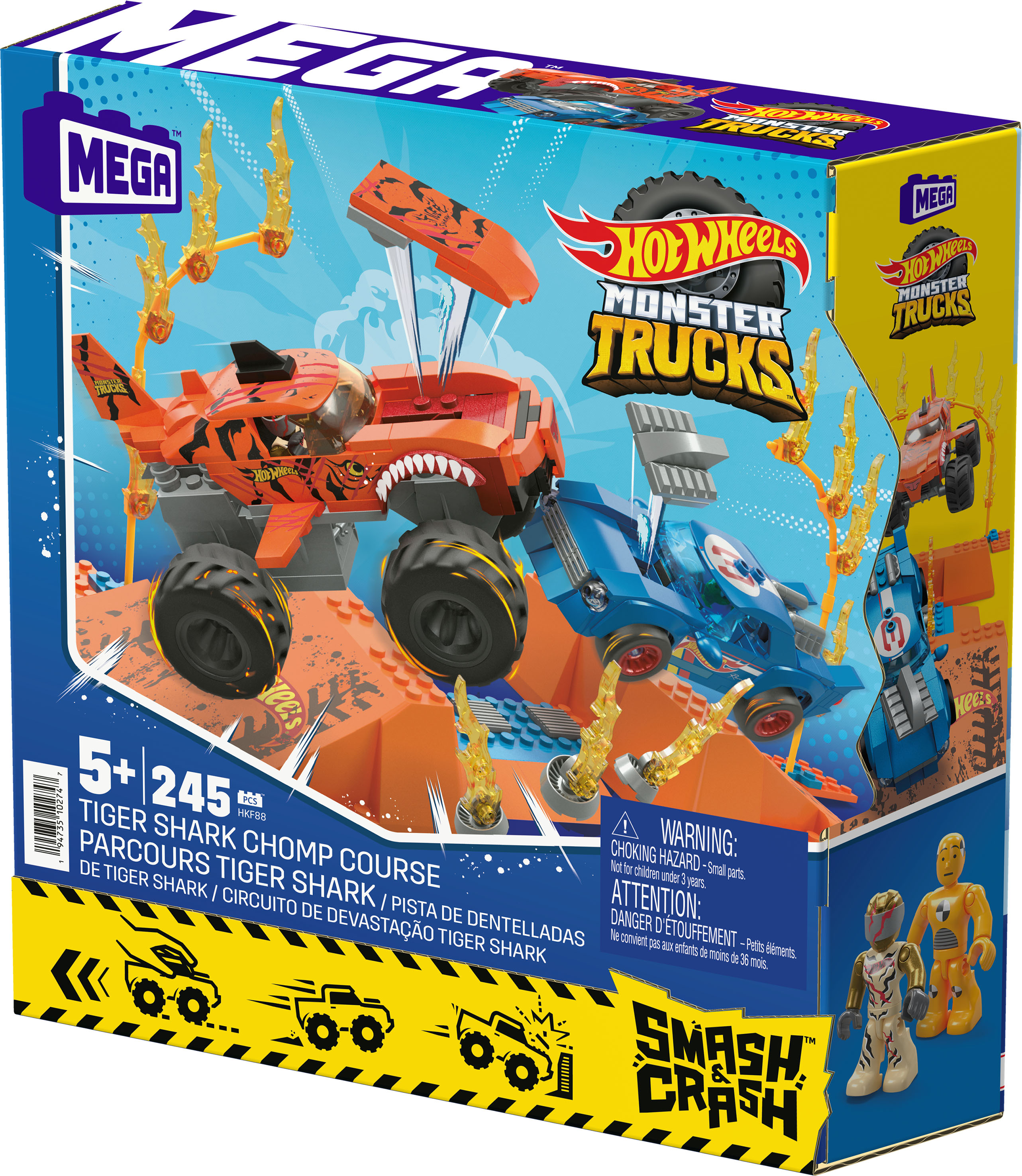MB Construx Hot Wheels Tiger Shark Chomp Course - 3