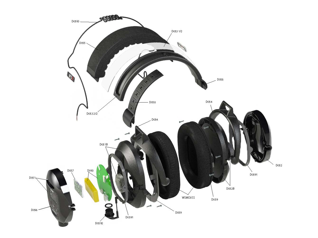 XP WS5 Wireless full cup Headphones for Deus - 4