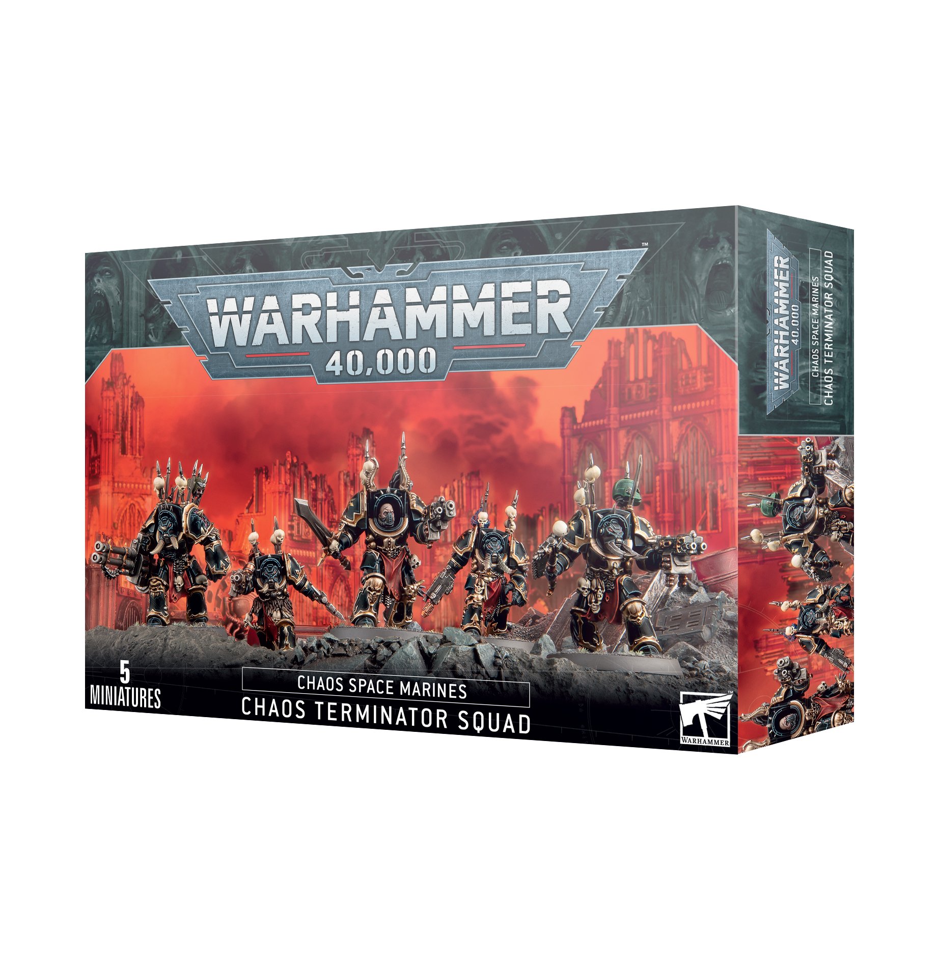 Warhamer 43-19 Chaos Space Marines Chaos Terminator Squad