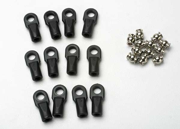 Traxxas 5347 Rod ends, Revo (large) with hollow balls (12)