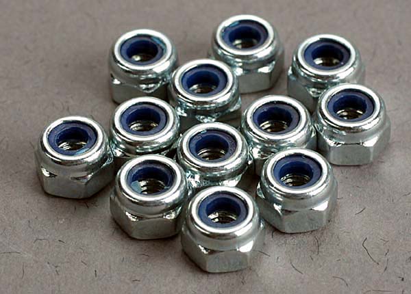 Traxxas 2745 Nuts, 3mm nylon locking (12)
