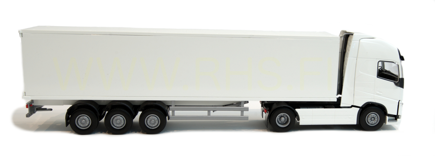 Emek Volvo FH Box Trailer truck white - Robbis Hobby Shop