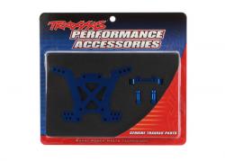 Traxxas 6838x Shock tower, rear, 7075-T6 aluminum (blue-anodized) 
