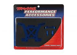 Traxxas 6838x Shock tower, rear, 7075-T6 aluminum (blue-anodized) 
