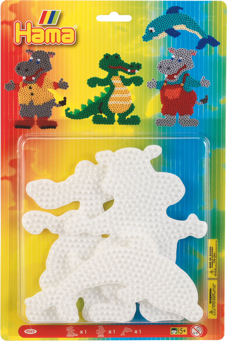 Hama 4563 Midi Iso Krokotiili, iso delfiini ja iso hippo