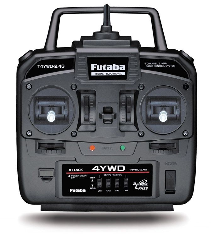 Futaba Radio set ATTACK 4-kanals carmix/R214GFE